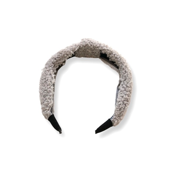 🔴 5 for $10 ONE Grey Knitted Girls’ Head Band - Picture 3 of 3
